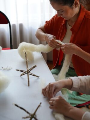 Atelier de filage au fuseau turc